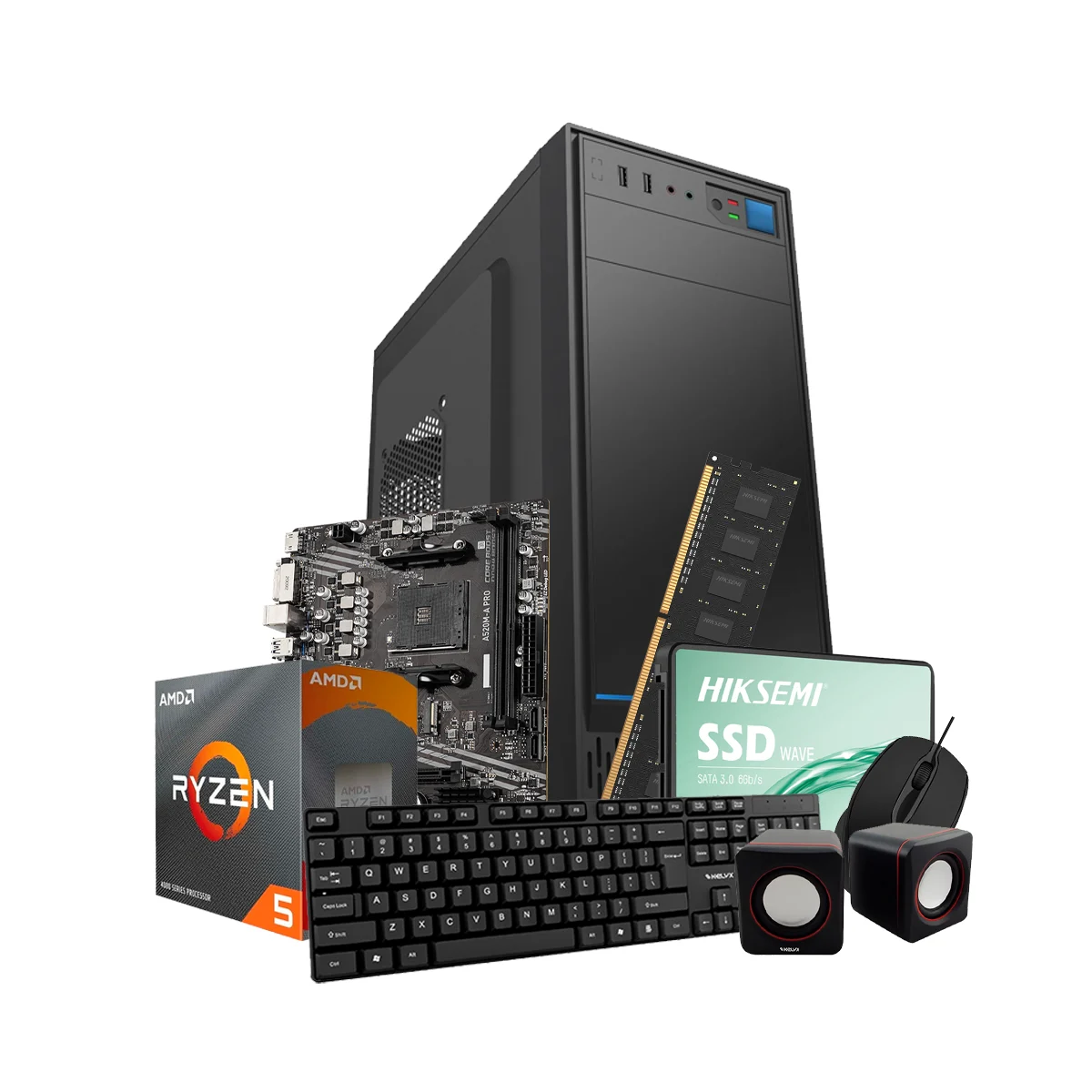 Pc  Amd Ryzen 5-3400G 8G Ssd 480Gb (Msi)