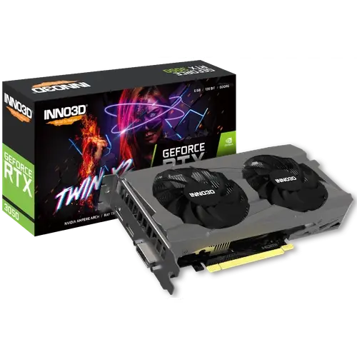 Placa De Video Inno3D Nvidia Geforce Rtx 3050 6Gb Gddr6 Twin X2