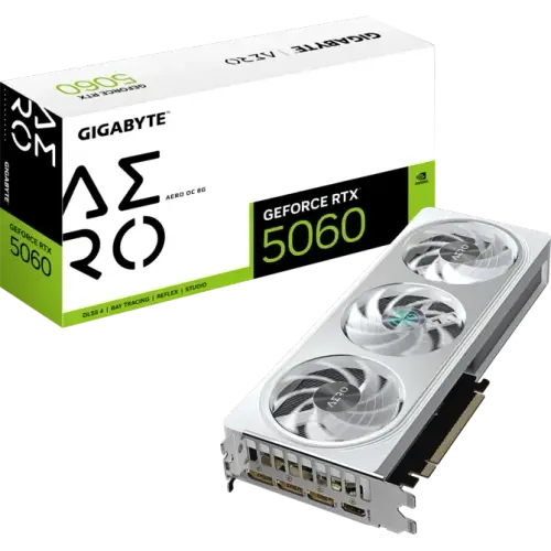 Placa De Video Gigabyte Geforce Rtx 5060 Aero Oc 8G White (6415)