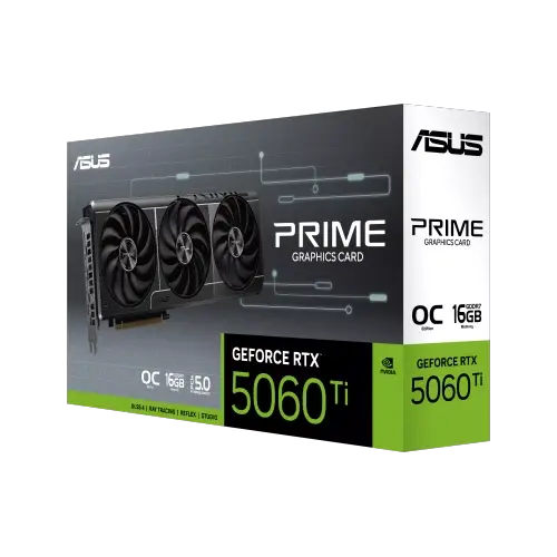 Placa De Video Asus Nvidia Geforce Prime Rtx 5060Ti 16Gb Gddr7 Oc Edition