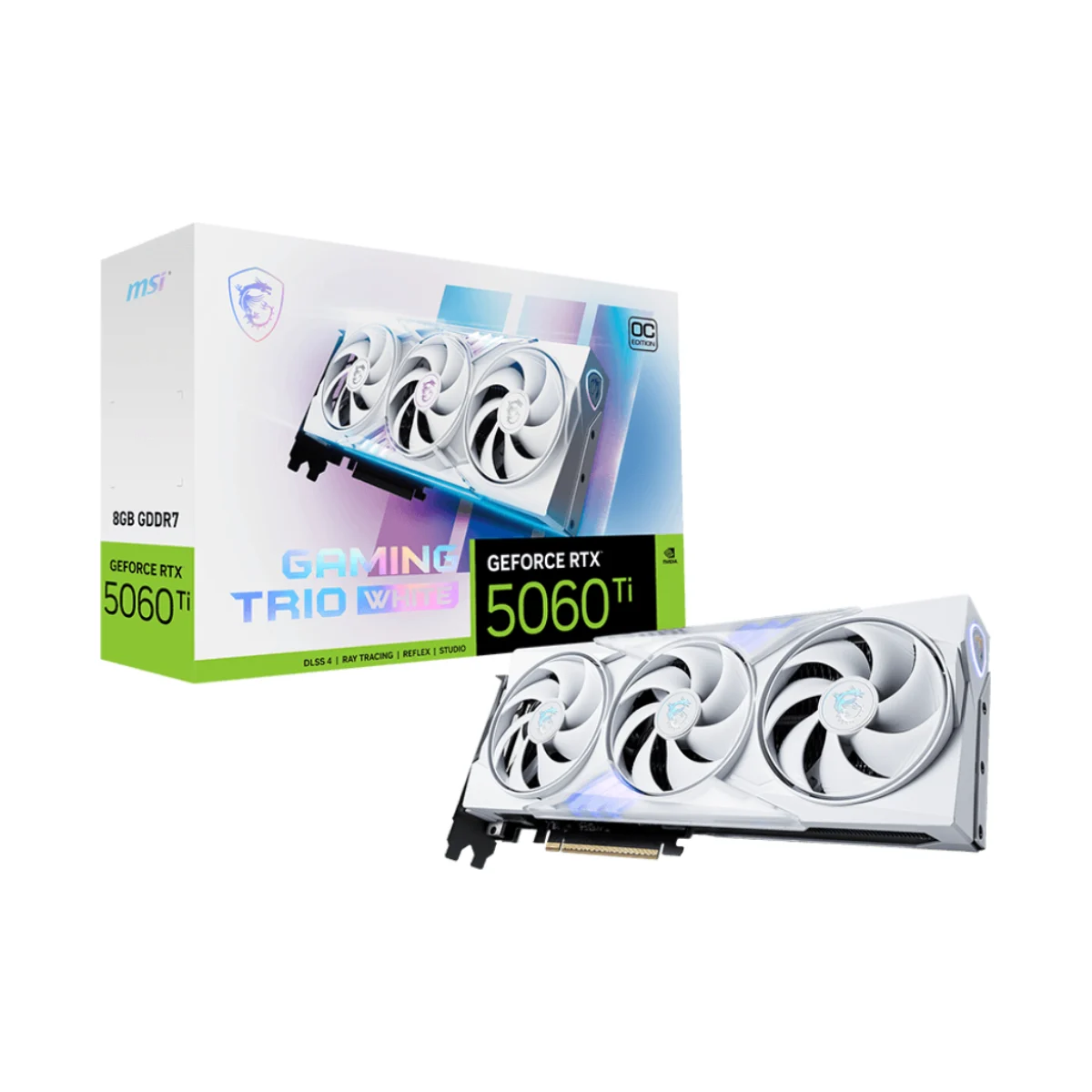 Placa De Video Msi Geforce Rtx 5060 Ti 8G Gaming Trio Oc White (1400)