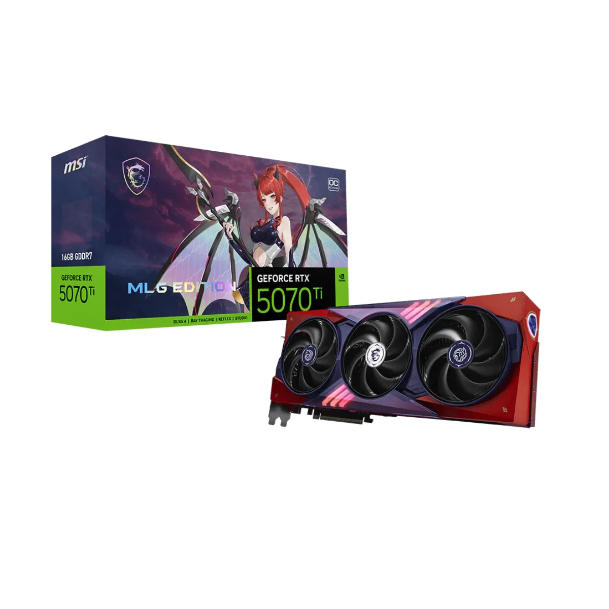 Placa De Video Msi Geforce Rtx 5070 Ti 16G Mlg Edition Oc (0088)