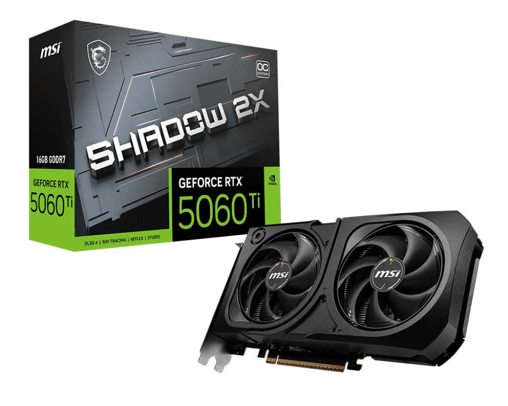 Vga Msi Geforce Rtx 5060 Ti 16G Shadow 2X Oc Plus