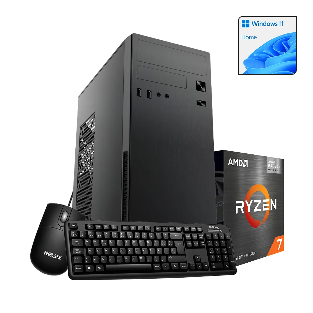 Pc Amd Ryzen 7-5700G 16Gb M.2 512G Win 11 Home
